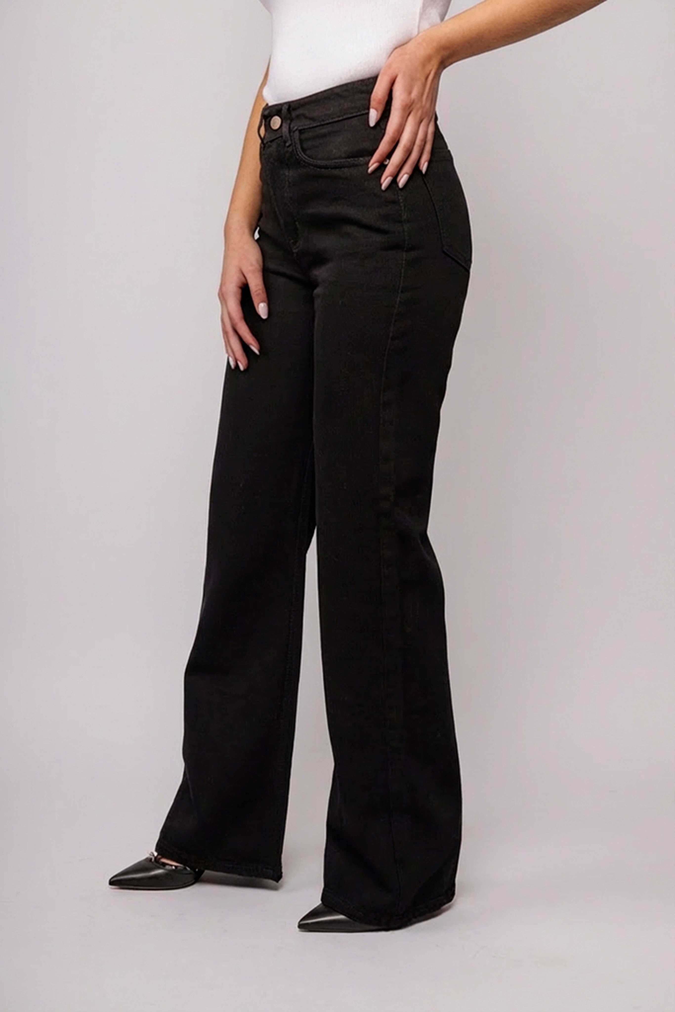 JEAN CLASIC NEGRO TIRO ALTO RIGIDO