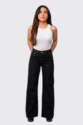 JEAN CLASIC NEGRO TIRO ALTO RIGIDO